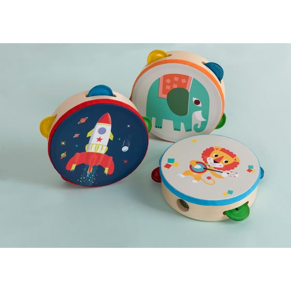 Játékhangszer Tambourine Animal Band – Rex London-image-4