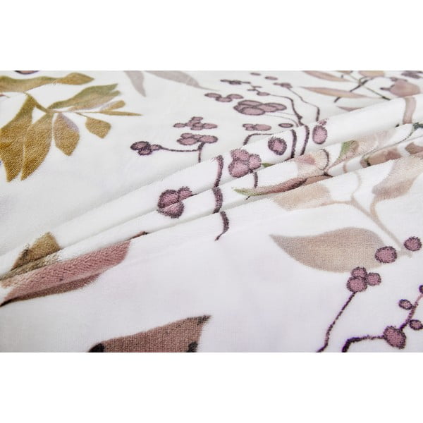 Fehér-barna egyszemélyes mikroplüss ágyneműhuzat 140x200 cm Ramita – My House-image-3