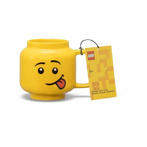 Sárga kerámia gyerek bögre 530 ml Head – LEGO®-image-3