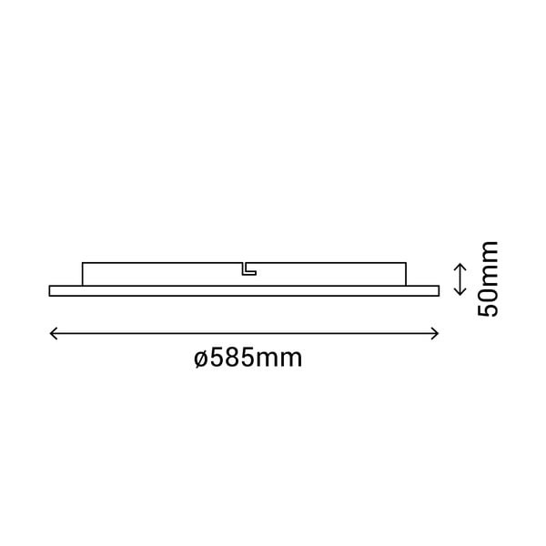Alba fehér mennyezeti lámpa, ø 58,5 cm - SULION-image-2