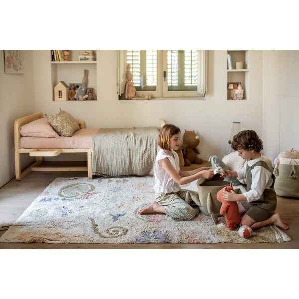 Világoszöld textil játéktároló kosár ø 23x35 cm Fred the Frog – Lorena Canals-image-2