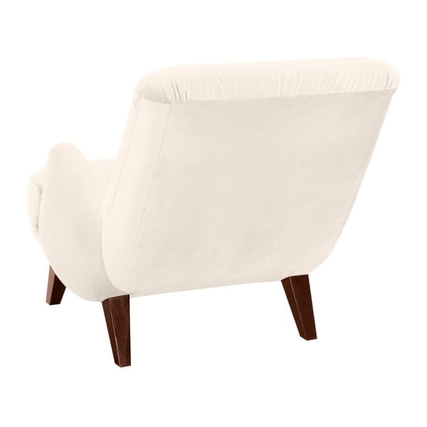Brandford Suede krém színű fotel barna lábakkal - Max Winzer-image-2