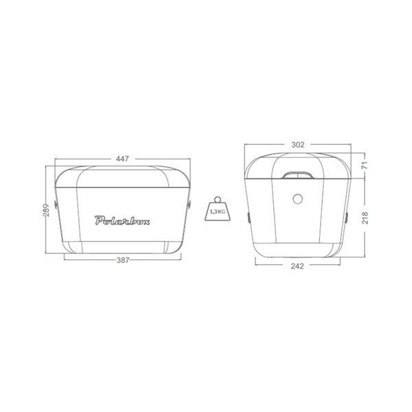 Világoszöld hűtődoboz 20 l Pop – Polarbox-image-4