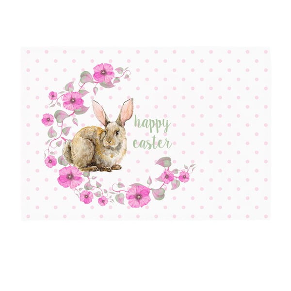 Rabbit Wishes Happy Easter 2 részes tányéralátét szett, 33 x 45 cm - Apolena