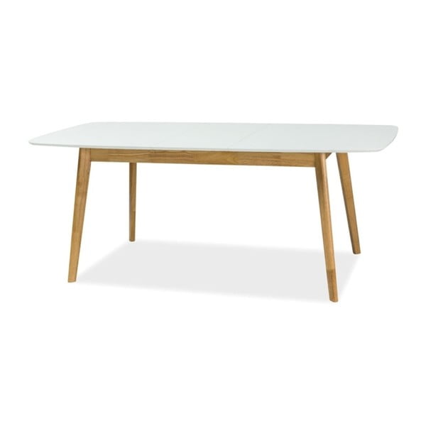Felicio kinyitható étkező asztal fehér asztallappal, 150-190 cm hosszú - Signal