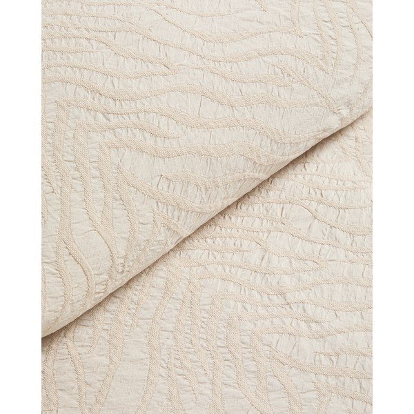 Elefántcsont színű jacquard ágytakaró 240x260 cm Zenti – Kave Home-image-2