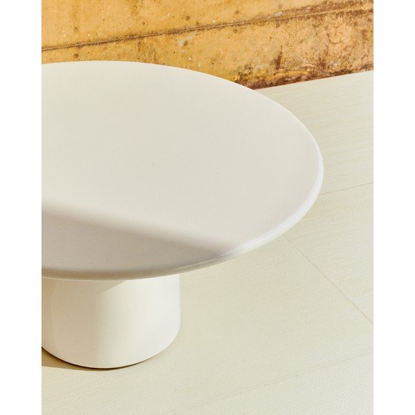 Beton kerek kerti dohányzóasztal ø 85 cm Albanella – Kave Home-image-3