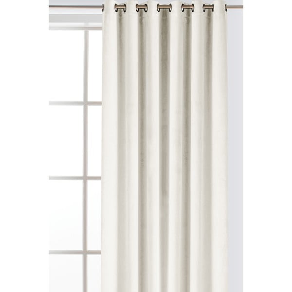 Krémszínű bársony dimout (részleges sötétítő) függöny 530x250 cm Velto – Filumi-image-1