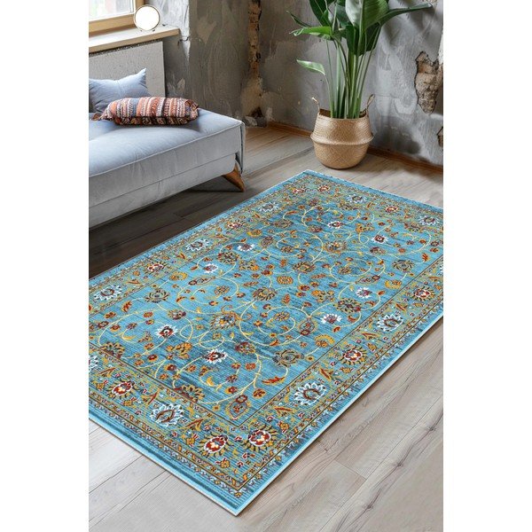 Türkiz mosható szőnyeg 50x80 cm Quoise – Vitaus-image-1