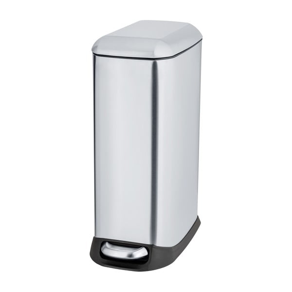 Ezüstszínű rozsdamentes acél pedálos szemetes 20 l Design – Wenko