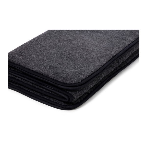 Quilt fekete merinói gyapjú takaró, 160 x 200 cm - Royal Dream