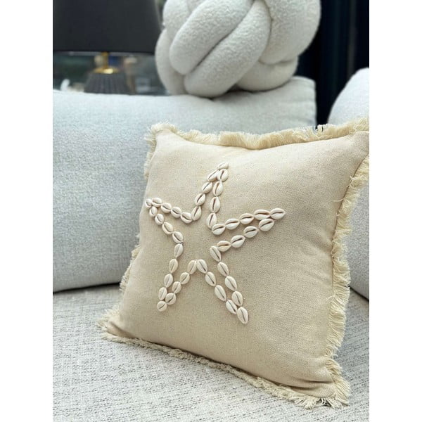 Pamut párnahuzat 43x43 cm Seashells – Mioli Decor-image-1