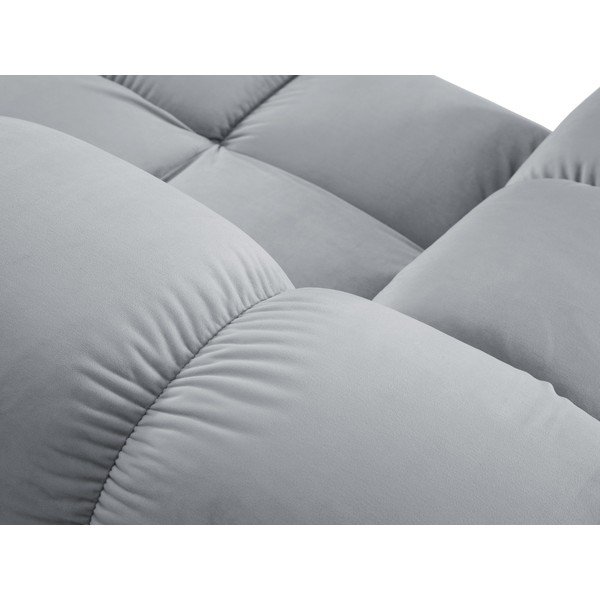 Világoskék bársony kanapé 282 cm Bellis – Micadoni Home-image-1