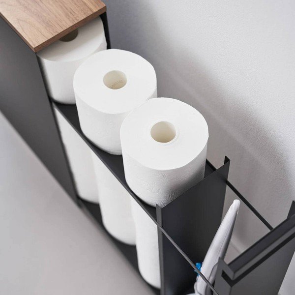 Fekete fém fürdőszobai polcos állvány 14x55 cm Tower – YAMAZAKI-image-4