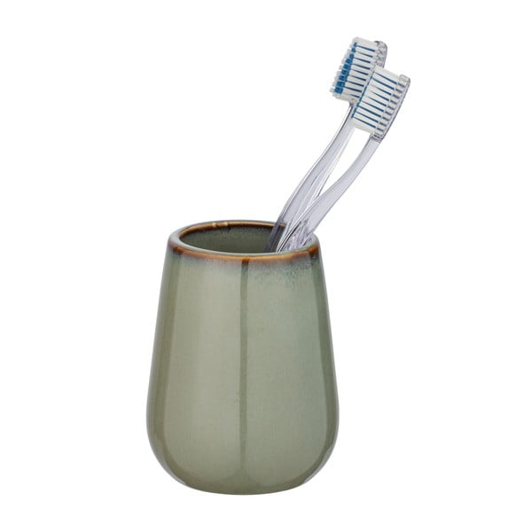 Sirmione zöld kerámia fogkefetartó pohár - Wenko-image-1