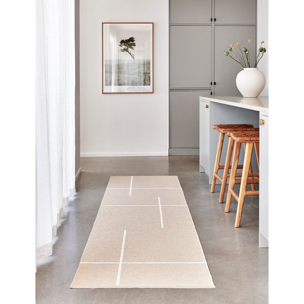 Bézs kültéri-beltéri szőnyeg 70x90 cm Fred Beige – Pappelina-image-1