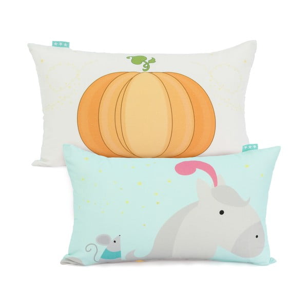 Pumpkin kétoldalas, pamut párnahuzat, 50 x 30 cm - Mr. Fox-image-2
