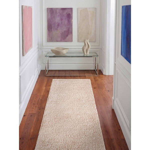 Krémszínű kézi szövésű buklé futószőnyeg 80x200 cm Notting Hill Portobello – Ted Baker-image-1