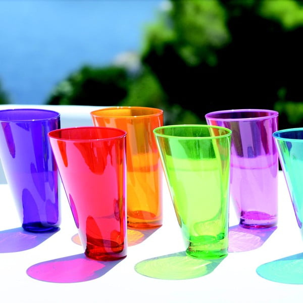 Ponza 3 db-os kézzel készített lila pohárkészlet, 300 ml - Surdic-image-3