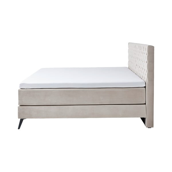 Fehér-krémszínű boxspring ágy 200x200 cm La Maison – Meise Möbel-image-3