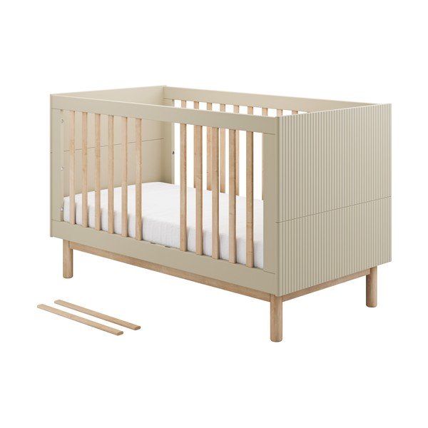 Krémszínű babaágy 70x140 cm Miloo – Pinio-image-2