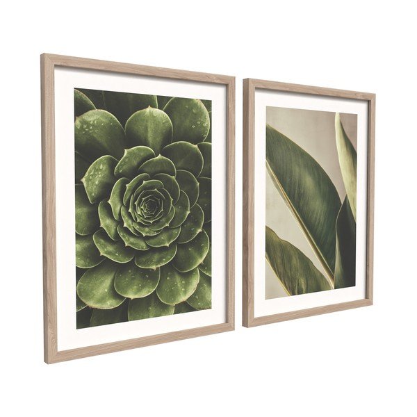 Nyomtatott keretezett kép szett 2 db-os 30x40 cm Beauty Green – Styler-image-2