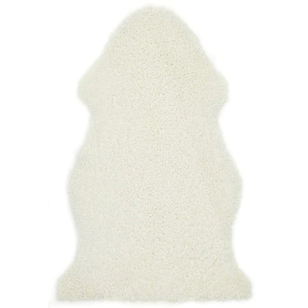 Fehér bárányszőrme szőnyeg 90x60 cm - Narma