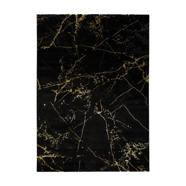 Gold Marble fekete szőnyeg, 80 x 150 cm - Universal