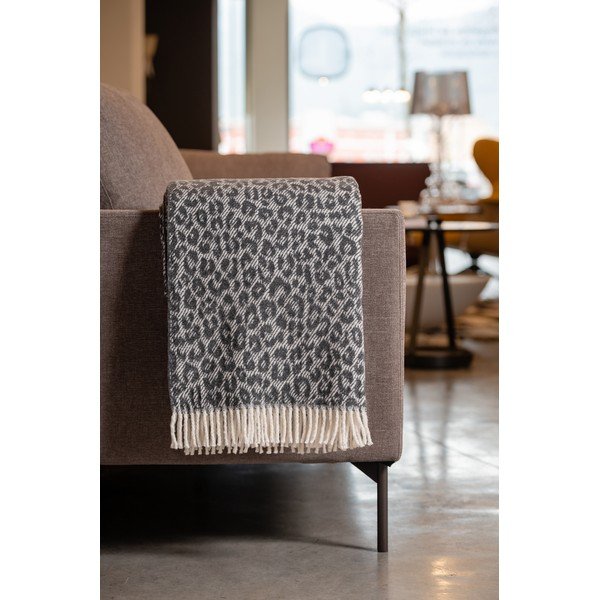 Leopard sötétszürke takaró, 140 x 180 cm - Euromant-image-1
