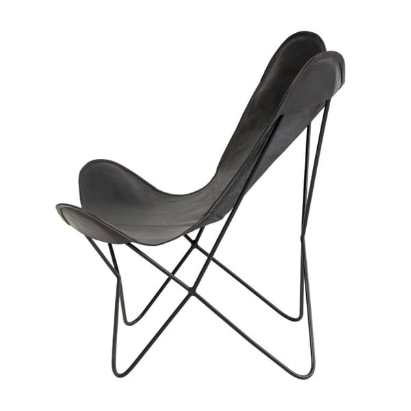Farfalla fekete bőr pillangó alakú szék - sømcasa-image-3
