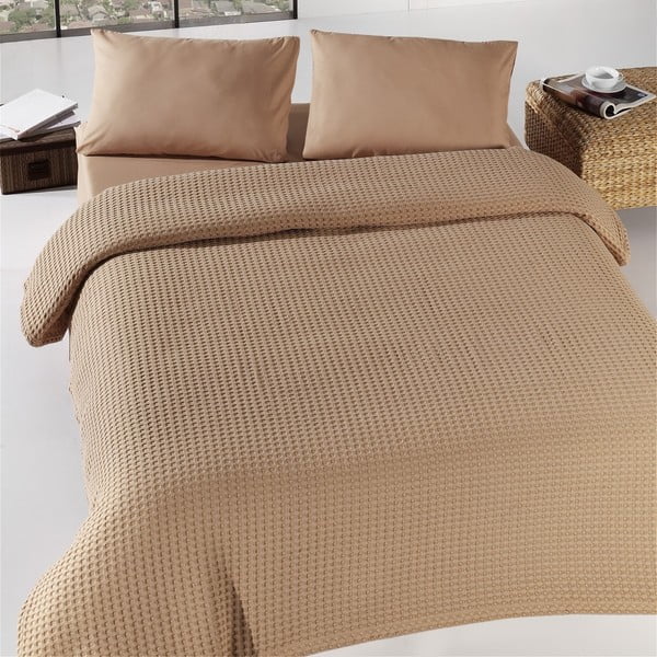 Burumcuk barna könnyű ágytakaró, 160 x 220 cm