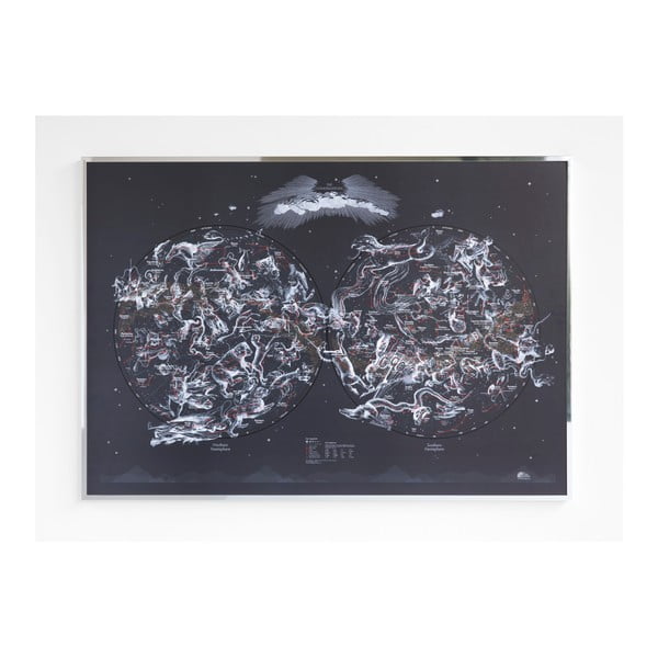 The Constellation csillagtérkép áttetsző borítással, 100 x 69 cm - The Future Mapping Company