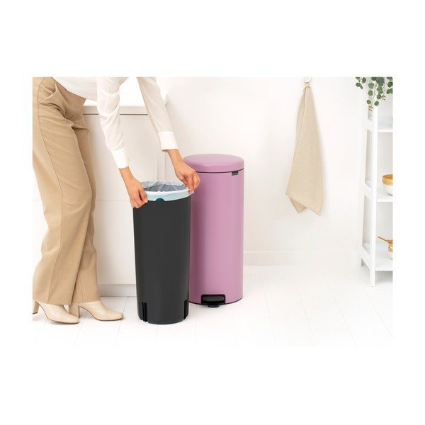Rózsaszín acél pedálos szemetes 30 l NewIcon – Brabantia-image-4