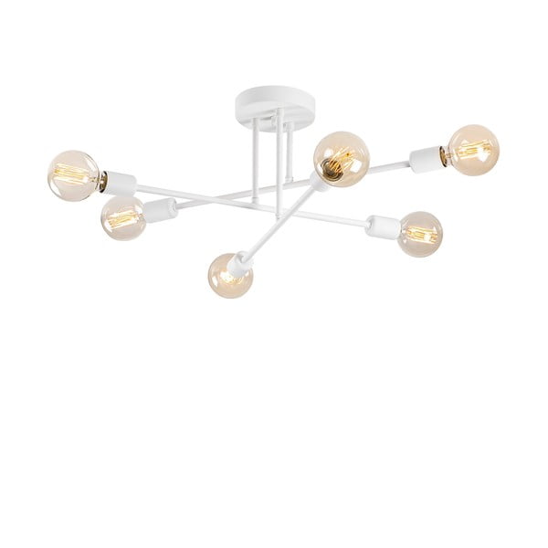 Fehér mennyezeti lámpa 64x64 cm Flower – Opviq lights-image-2