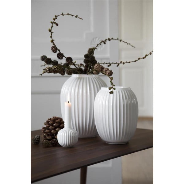 Hammershoi fehér porcelán gyertyatartó, ⌀ 7,5 cm - Kähler Design-image-4