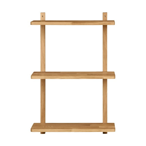 Natúr színű többszintes tölgyfa fali polc 20 cm Townsville – House Nordic