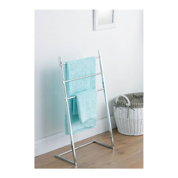 Ezüstszínű krómozott acél törölközőtartó állvány – Premier Housewares-image-1