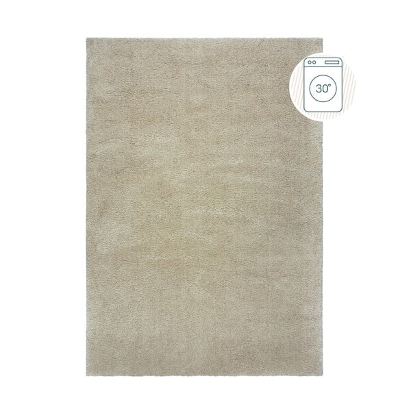 Bézs mosható szőnyeg újrahasznosított szálakból 80x150 cm Fluffy – Flair Rugs