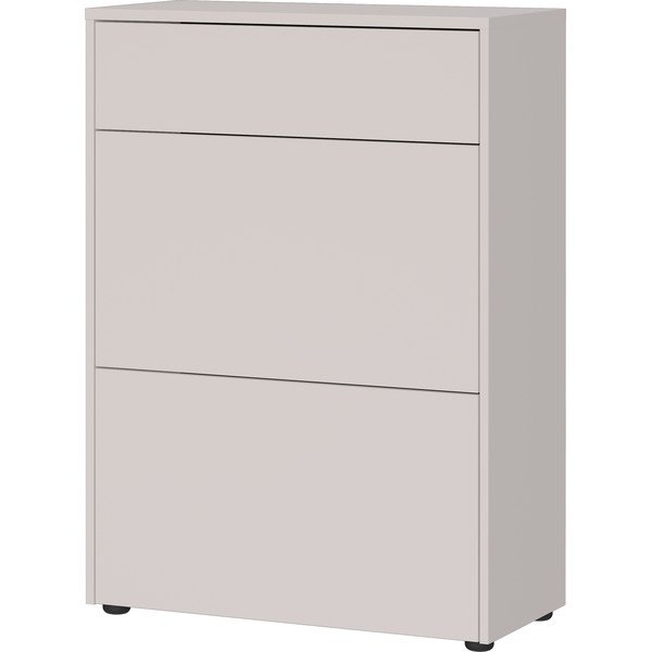 Krémszínű matt szekrény 70x99x34 cm Binetto – Germania