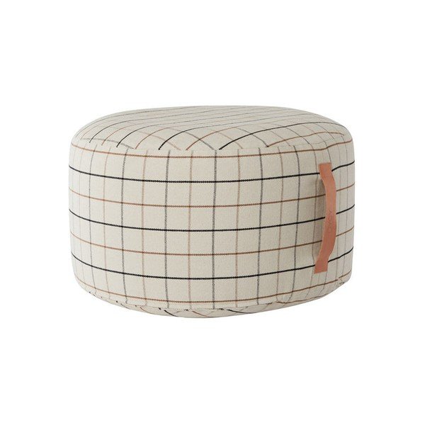 Krémszínű babzsákfotel Grid – OYOY Living Design