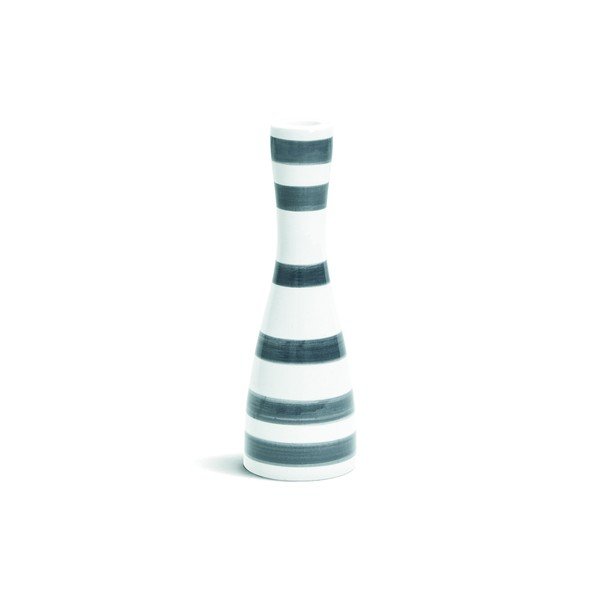 Omaggio szürke-fehér agyagkerámia gyertyatartó, magasság 20 cm - Kähler Design