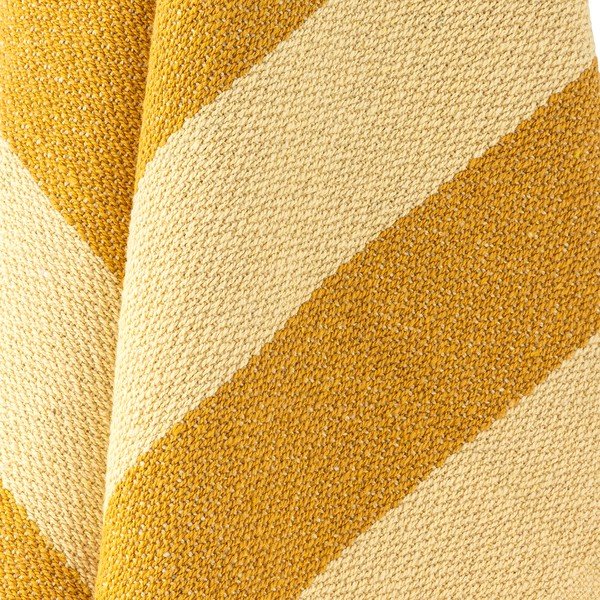 Sárga újrahasznosított pamut takaró 130x160 cm Frello – Bloomingville-image-4