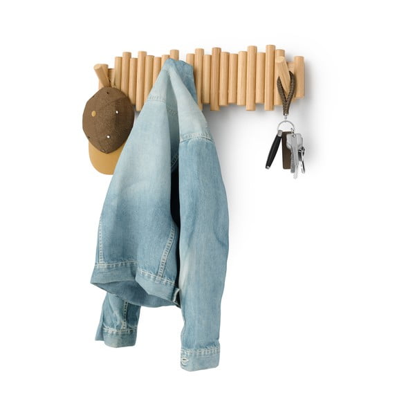 Natúr színű borovi fenyő fali fogas 61 cm Picket – Umbra-image-2