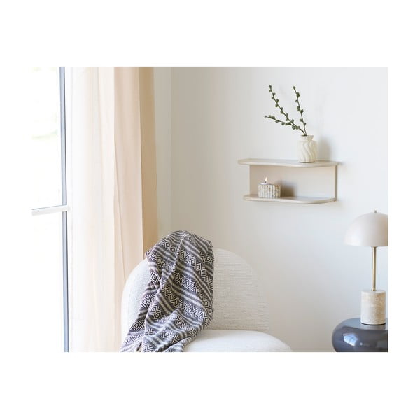 Barna újrahasznosított pamut takaró 130x180 cm Adana – House Nordic-image-2