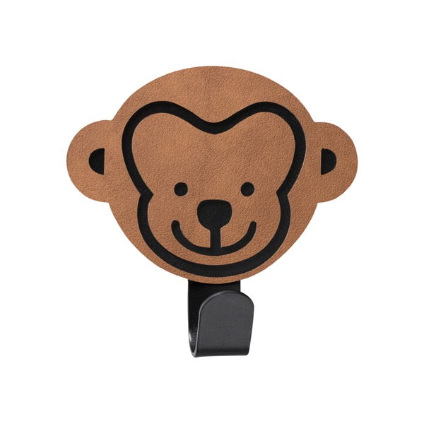 Barna öntapadós acél akasztó Monkey Nupo – LIND DNA