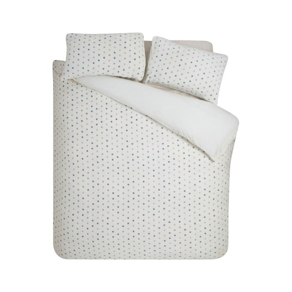 Krémszínű egyszemélyes mikroplüss ágyneműhuzat 135x200 cm Cosy Spot – Catherine Lansfield