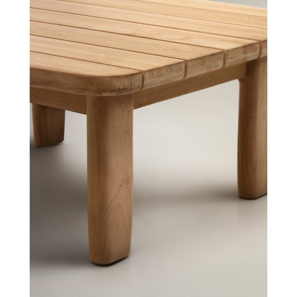 Teakfa kerti tárolóasztal 70x70 cm Tirant – Kave Home-image-4