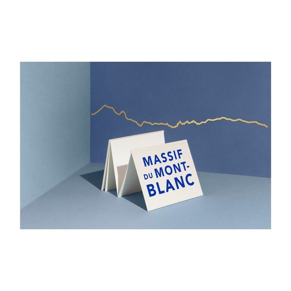 Mont Blanc aranyozott város sziluett - The Line