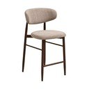 Bézs-sötétbarna kárpitozott bárszék (ülésmagasság 65 cm) Levanto – House Nordic