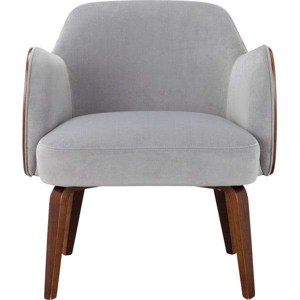 Szürke bársony fotel Haruko - Støraa-image-1